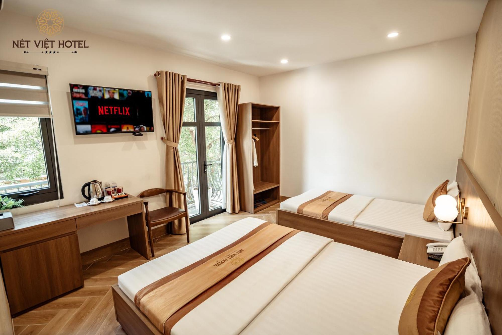 Net Viet Hotel Vincom 朔庄 外观 照片
